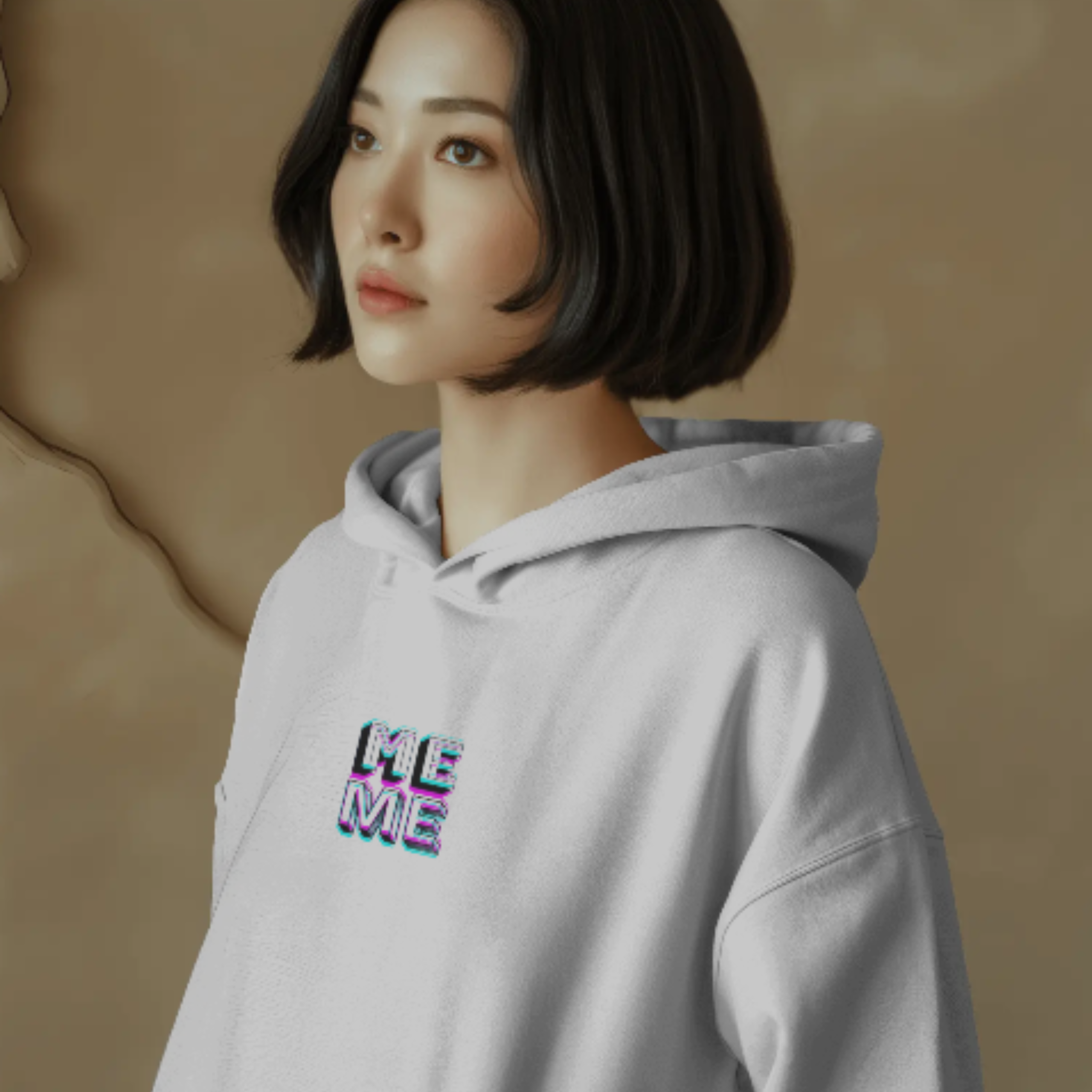 ME Mode x Lazy Garfield – Dual Vibe Women's Hoodie - Image 5