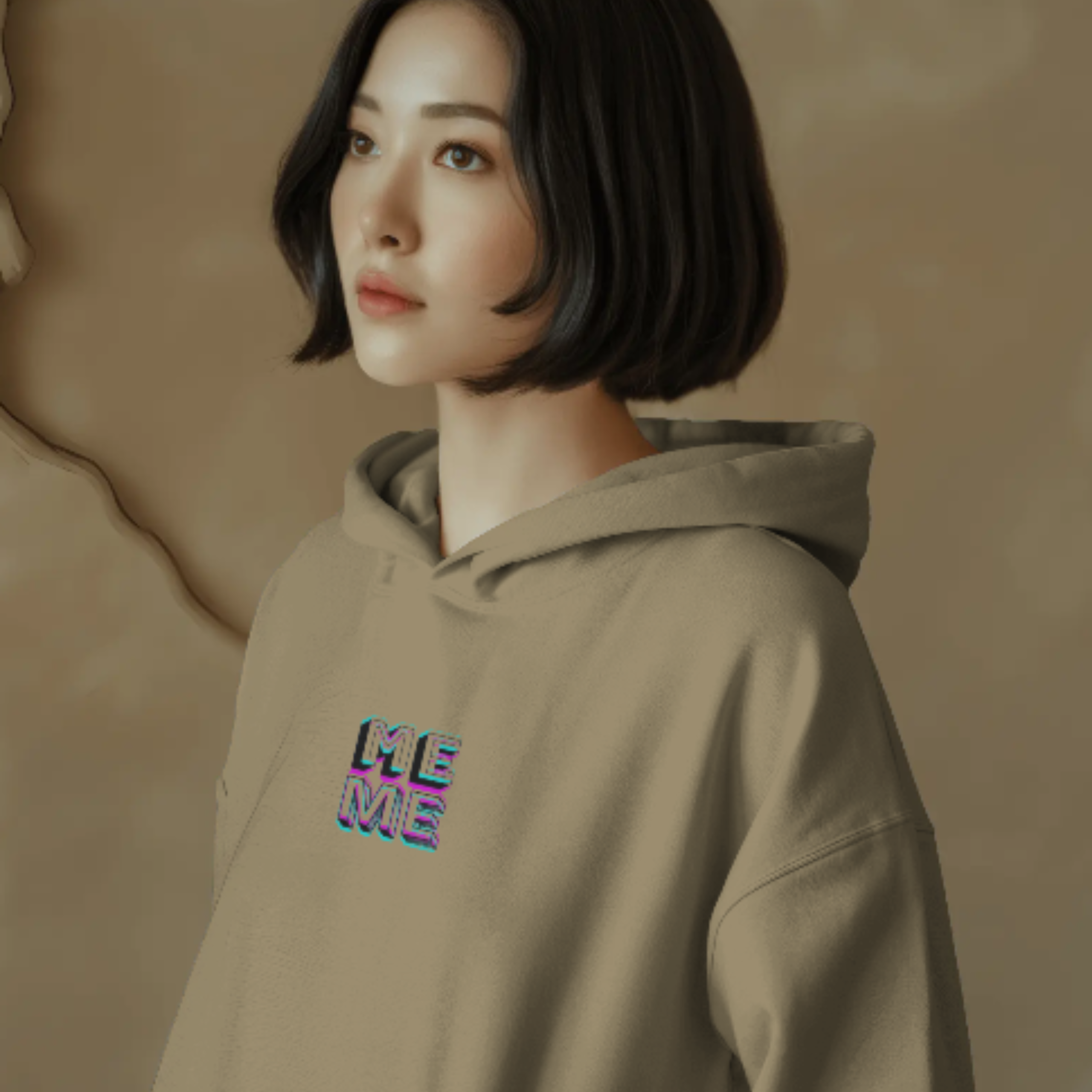 ME Mode x Lazy Garfield – Dual Vibe Women's Hoodie - Image 3